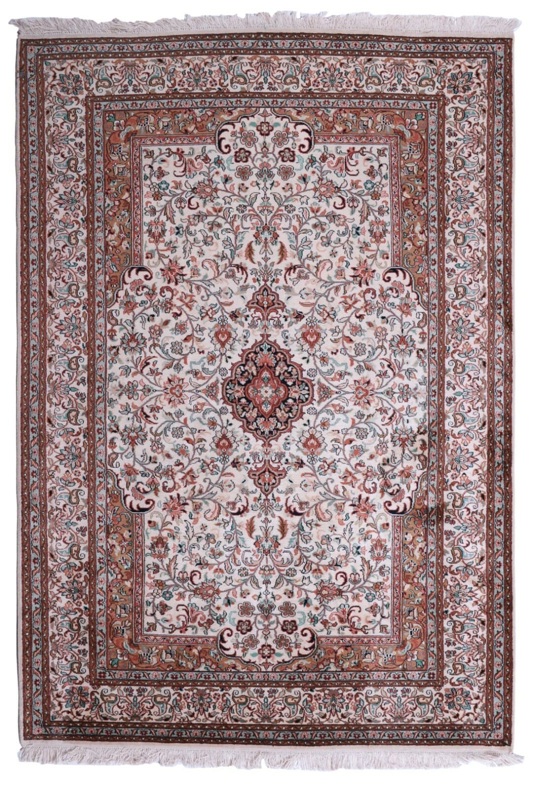 handgeknupfter-orientteppich-187x130-cm-550000-knoten-floral-seide Orientteppich 187x130 cm Seide handgeknüpft