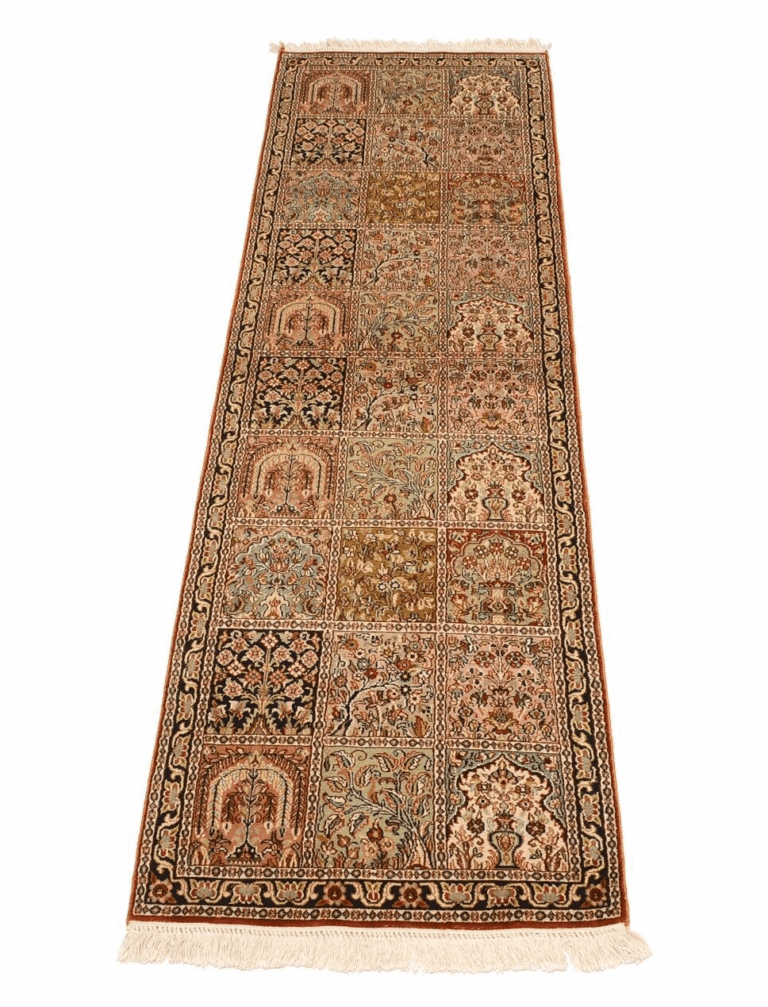 Orientteppich 208 x 62 cm Seide handgeknüpft