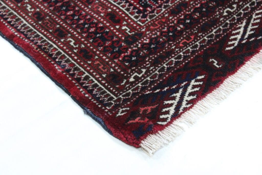 Orientteppich Turkmann 154 x 105 cm Wolle handgeknüpft