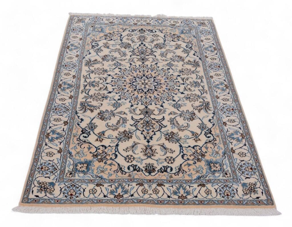 Perserteppich Nain 205 x 120 cm Wolle handgeknüpft