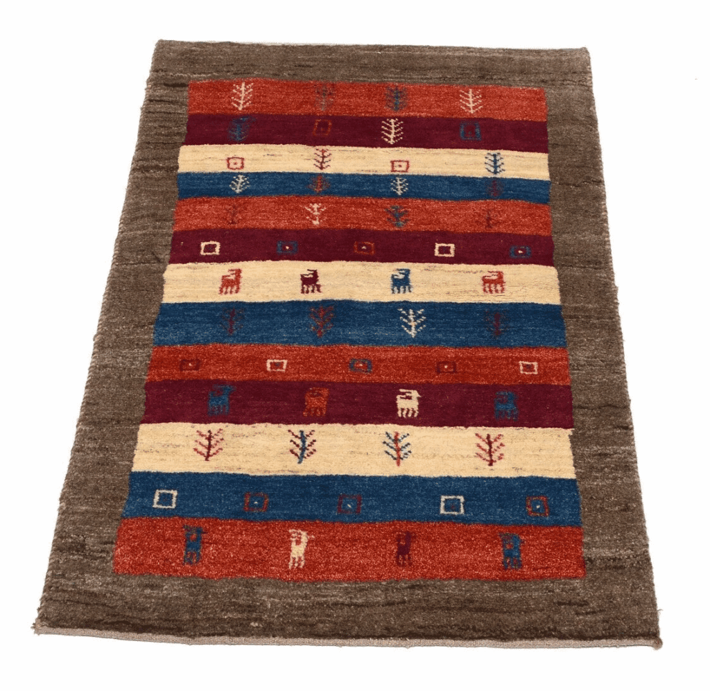 Perserteppich Gabbeh 118x78 cm Wolle handgeknüpft