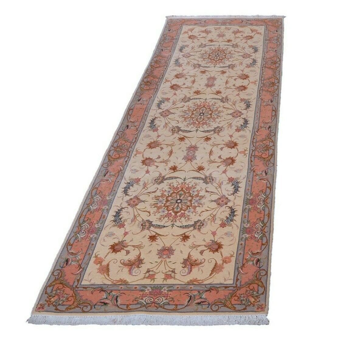 Perserteppich Tabriz 294x83 cm Wolle handgeknüpft