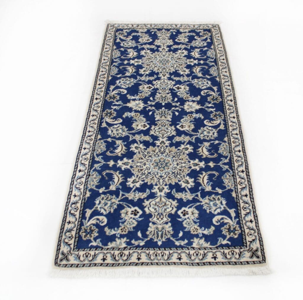 Perserteppich Nain 192 x 77 cm Wolle handgeknüpft