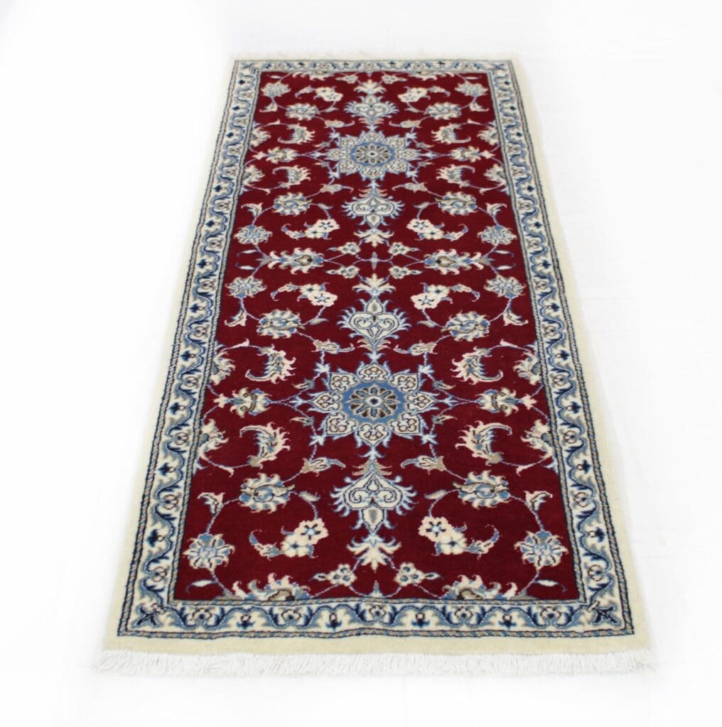 Perserteppich Nain Kaschmir 198x78 cm Wolle handgeknüpft