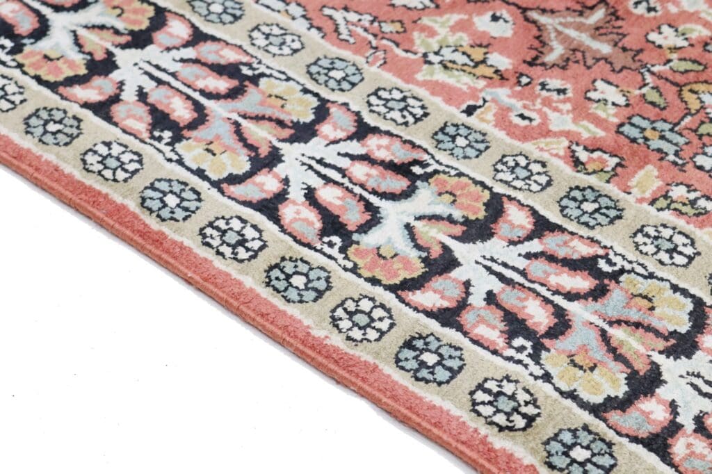 Orientteppich Kashmir 362 x 93 cm Seide handgeknüpft