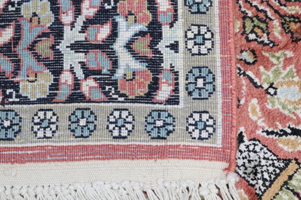 Orientteppich Kashmir 362 x 93 cm Seide handgeknüpft
