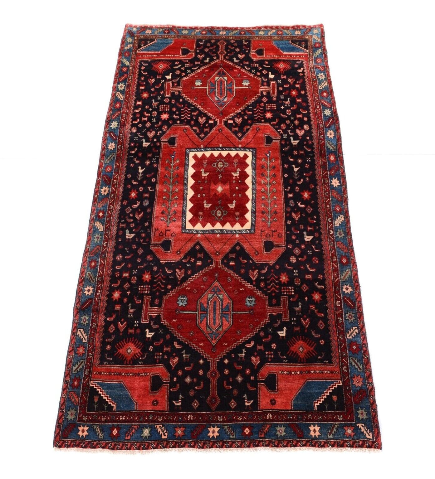 Perserteppich Garouss 328 x 155 cm Schurwolle handgeknüpft