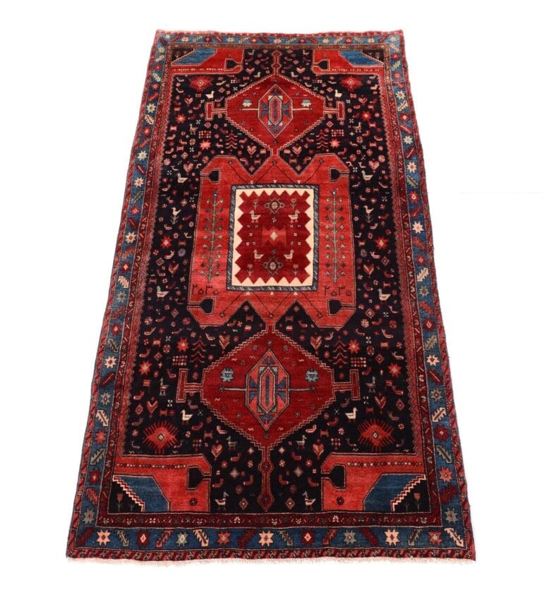 Perserteppich Garouss 328 x 155 cm Schurwolle handgeknüpft