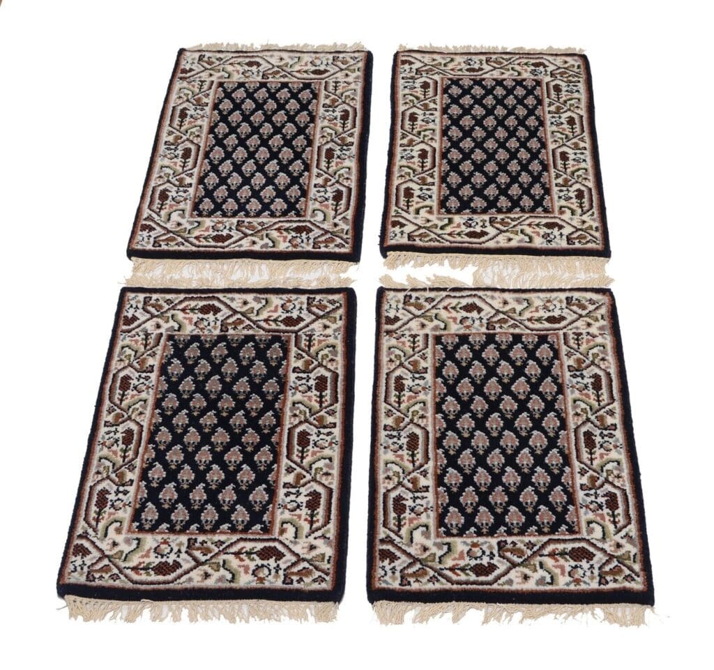 Orientteppich Indien 60x40 cm Wolle handgeknüpft