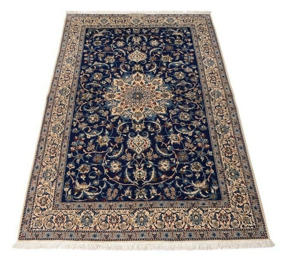 Perserteppich Nain 252 x 158 cm Wolle handgeknüpft