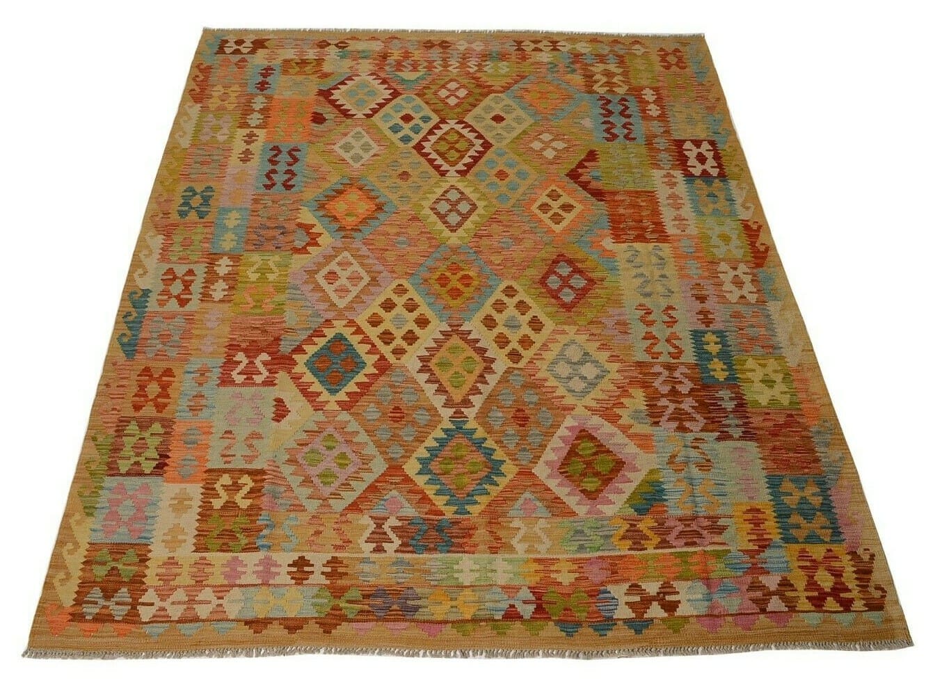 Orientteppich Afghanistan 250 x 200 cm Wolle handgewebt