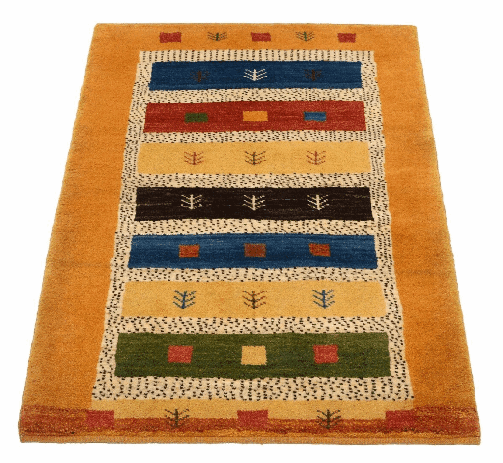 handgeknupfter-gabbeh-teppich-118x86-cm-90000-knoten-neu Perserteppich Gabbeh 118 x 86 cm Wolle handgeknüpft