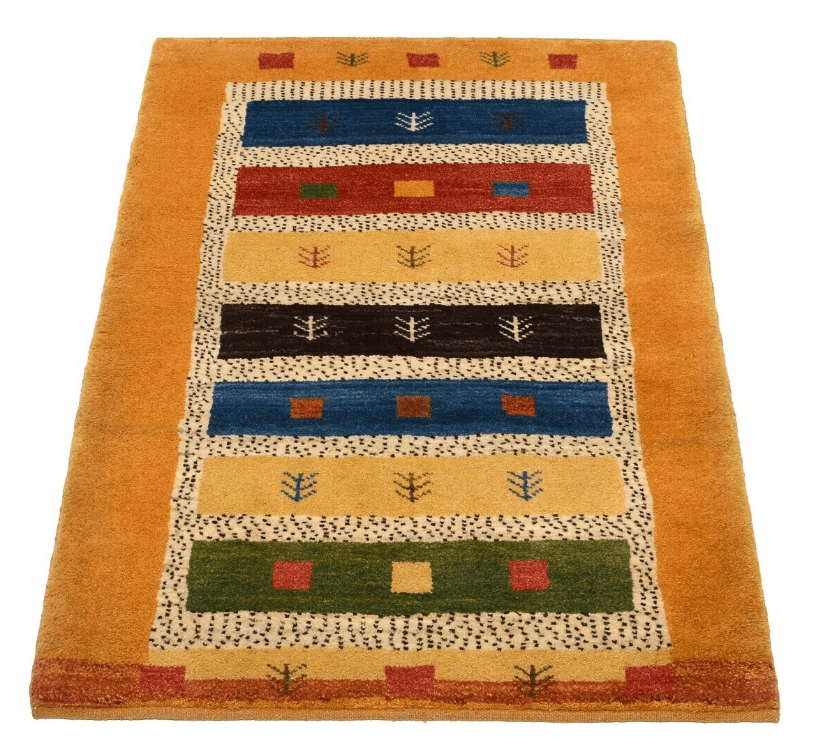 handgeknupfter-gabbeh-teppich-118x86-cm-90000-knoten-neu Perserteppich Gabbeh 118 x 86 cm Wolle handgeknüpft