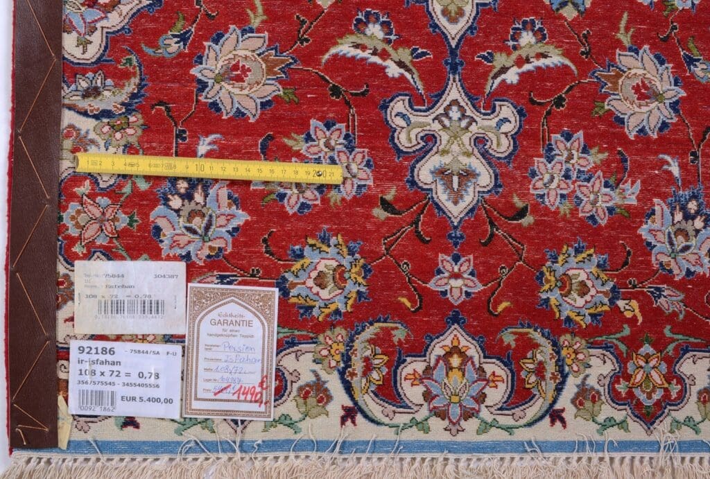 Perserteppich Isfahan 108 x 72 cm Wolle handgeknüpft