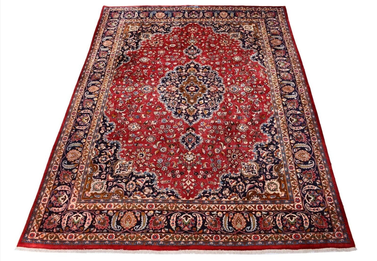 Perserteppich Mashad 386 x 298 cm Wolle handgeknüpft