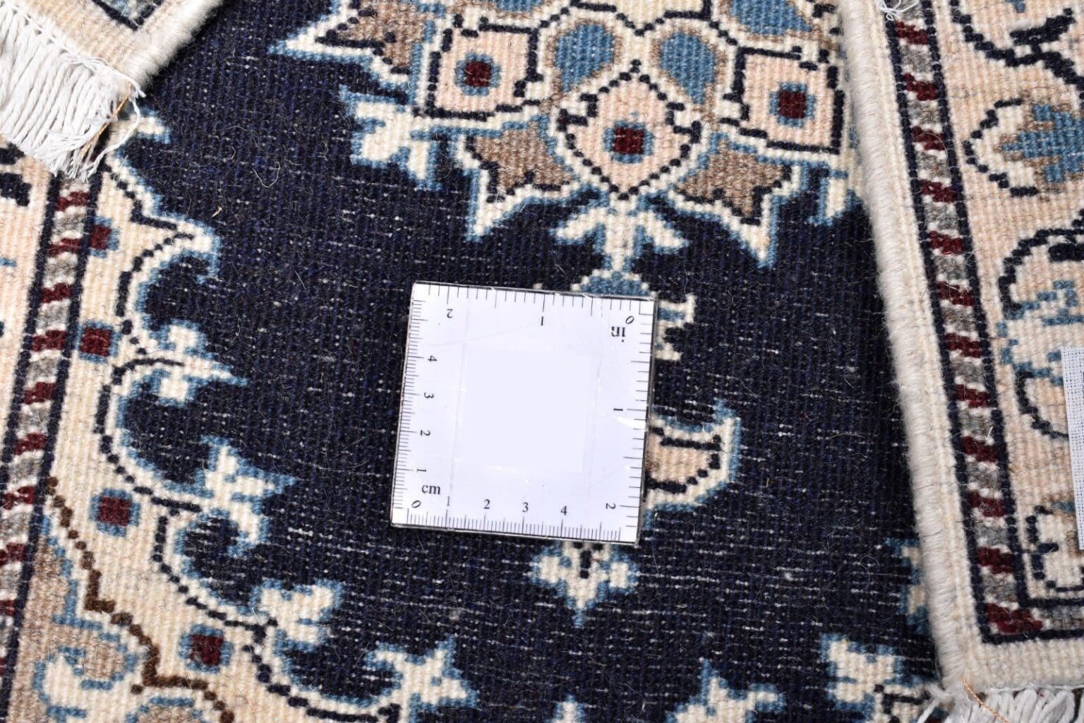 Perserteppich Nain 60x40 cm Wolle handgeknüpft