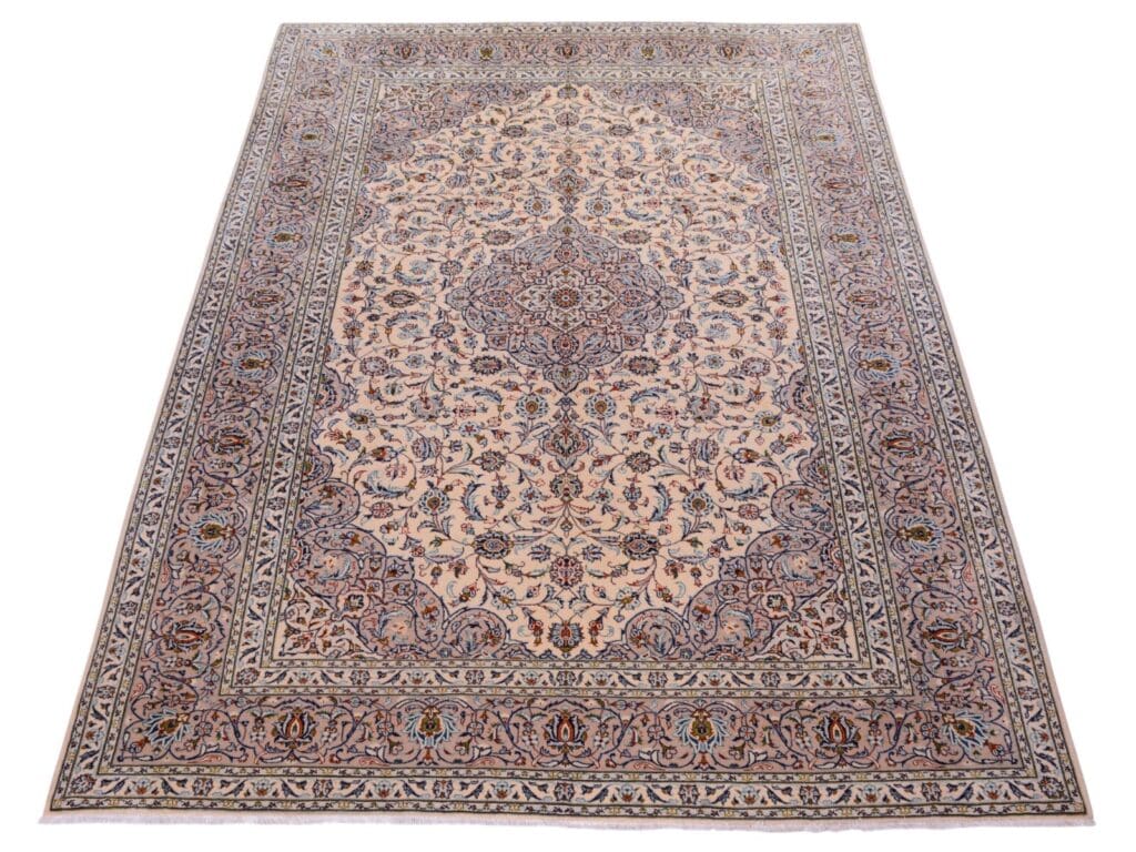 Perserteppich Kashan 376 x 275 cm Wolle handgeknüpft