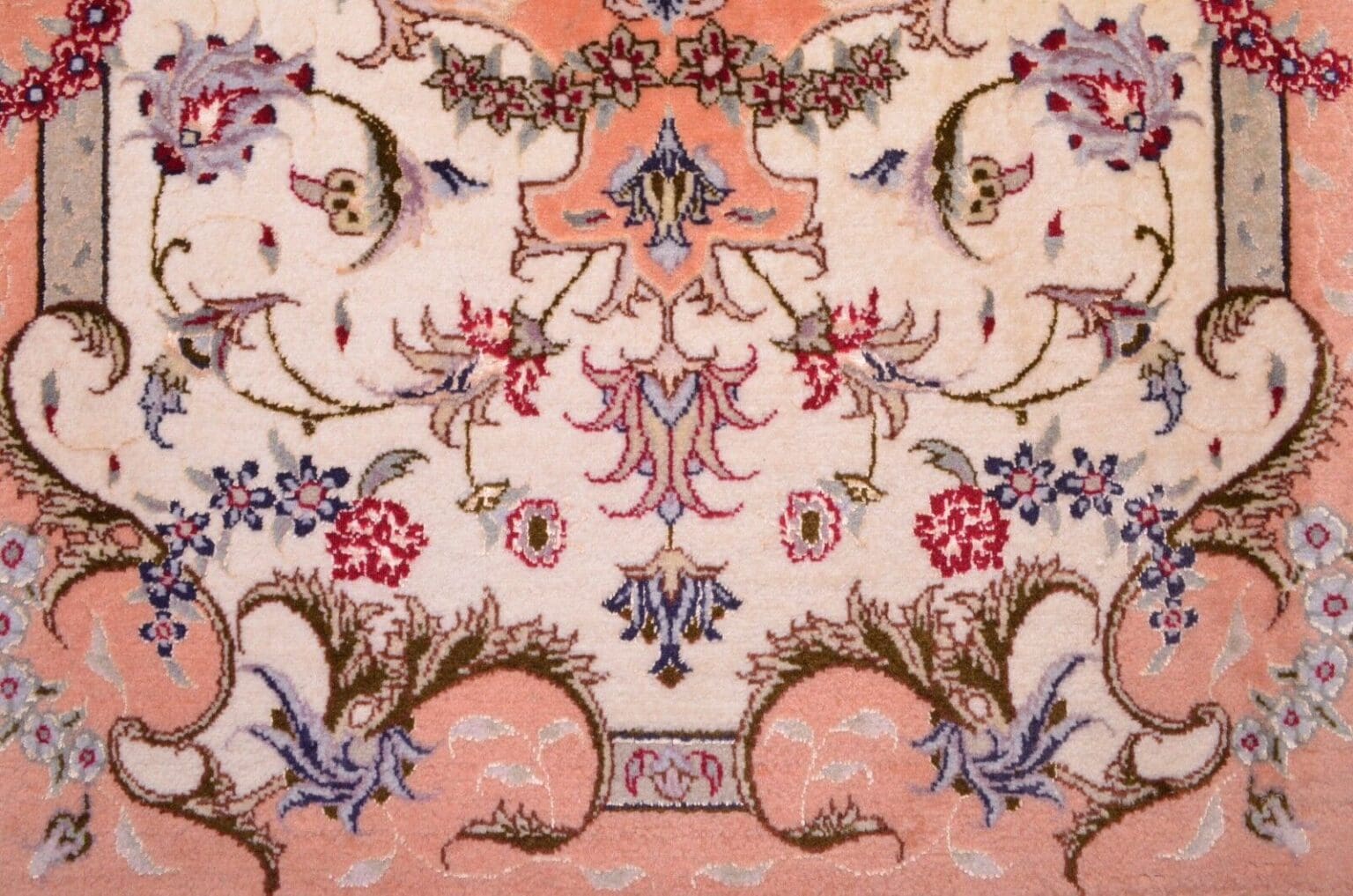 Perserteppich Tabriz 96x62 cm Wolle Seide handgeknüpft