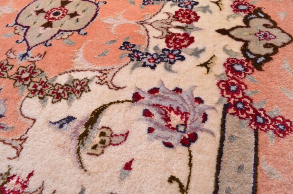 Perserteppich Tabriz 96x62 cm Wolle Seide handgeknüpft