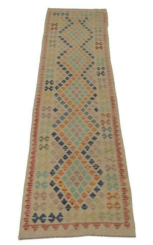 Orientteppich Afghanistan 299 x 76 cm Wolle handgewebt