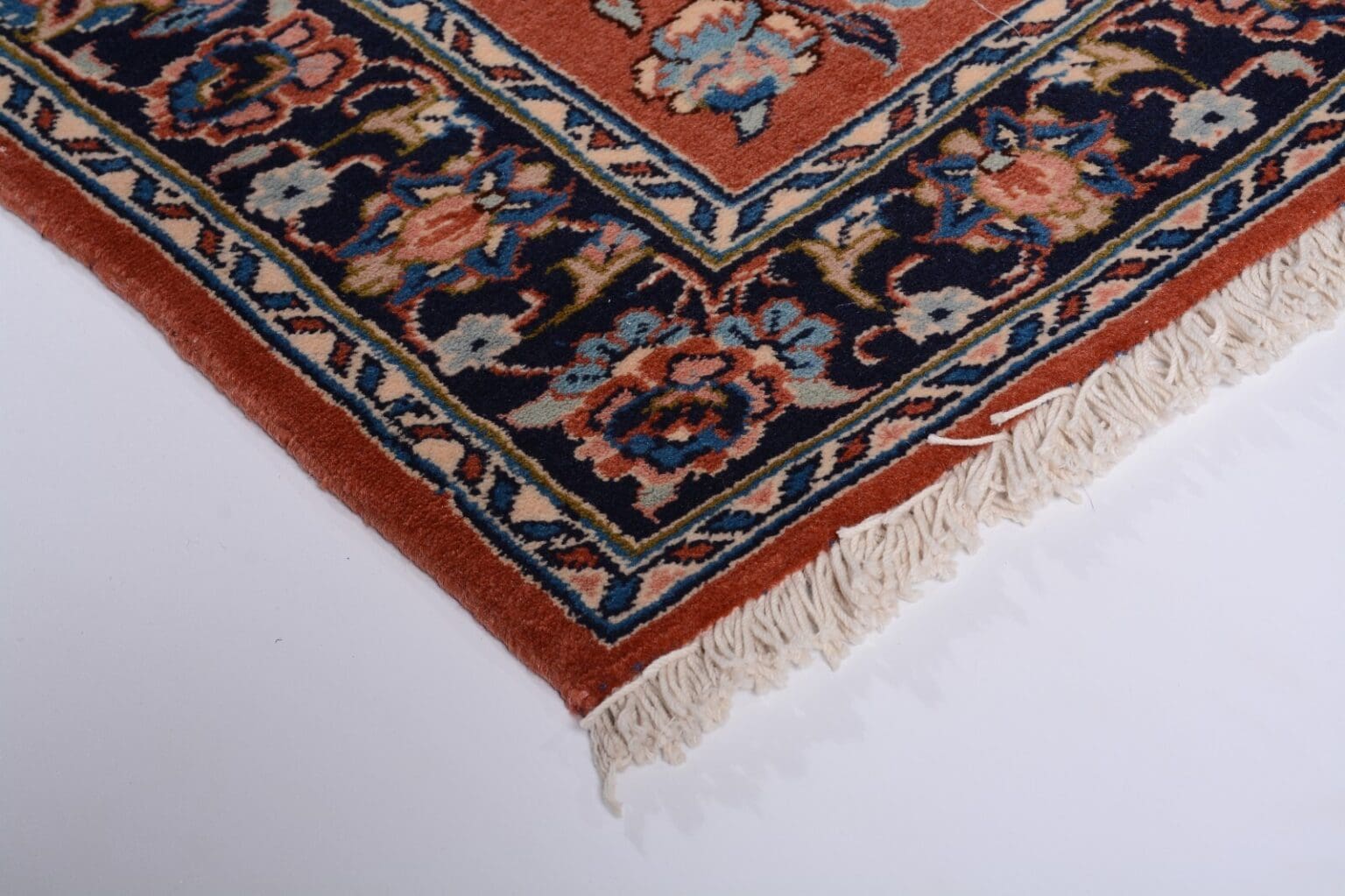 Perserteppich Kashan 295 x 98 cm Wolle handgeknüpft
