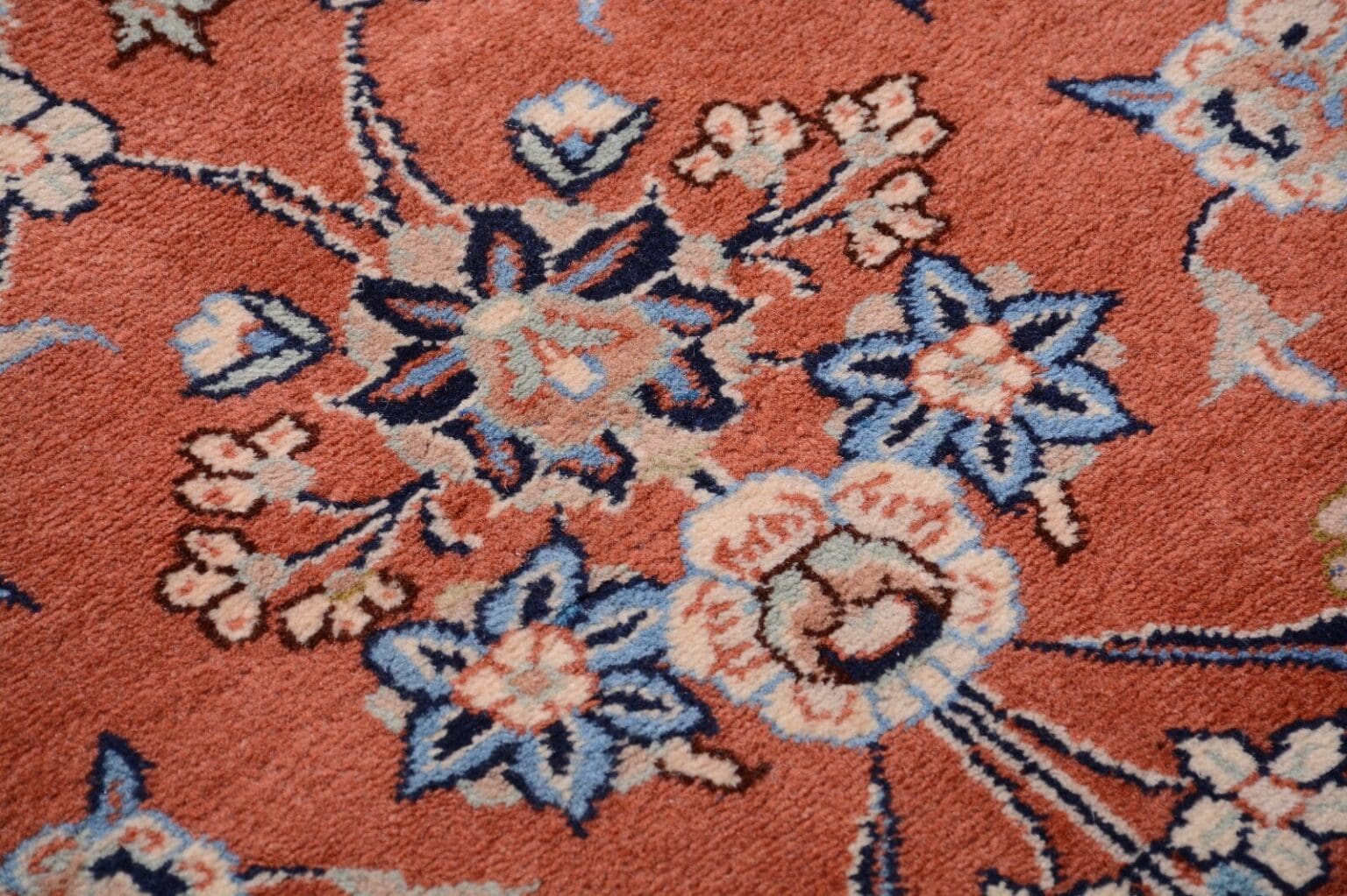Perserteppich Kashan 295 x 98 cm Wolle handgeknüpft