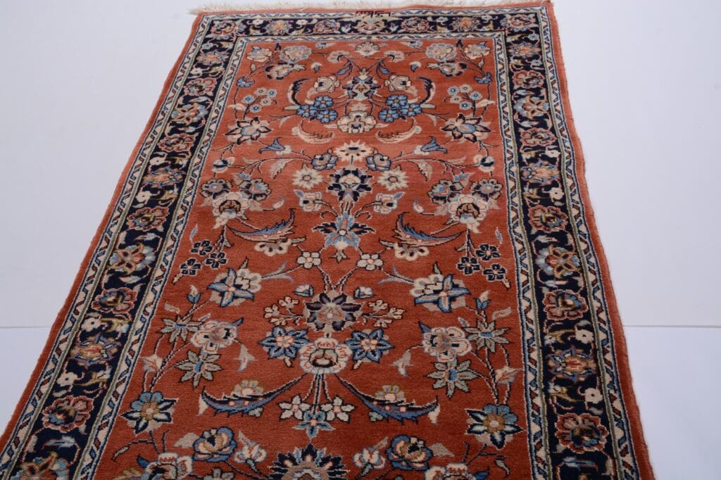 Perserteppich Kashan 295 x 98 cm Wolle handgeknüpft