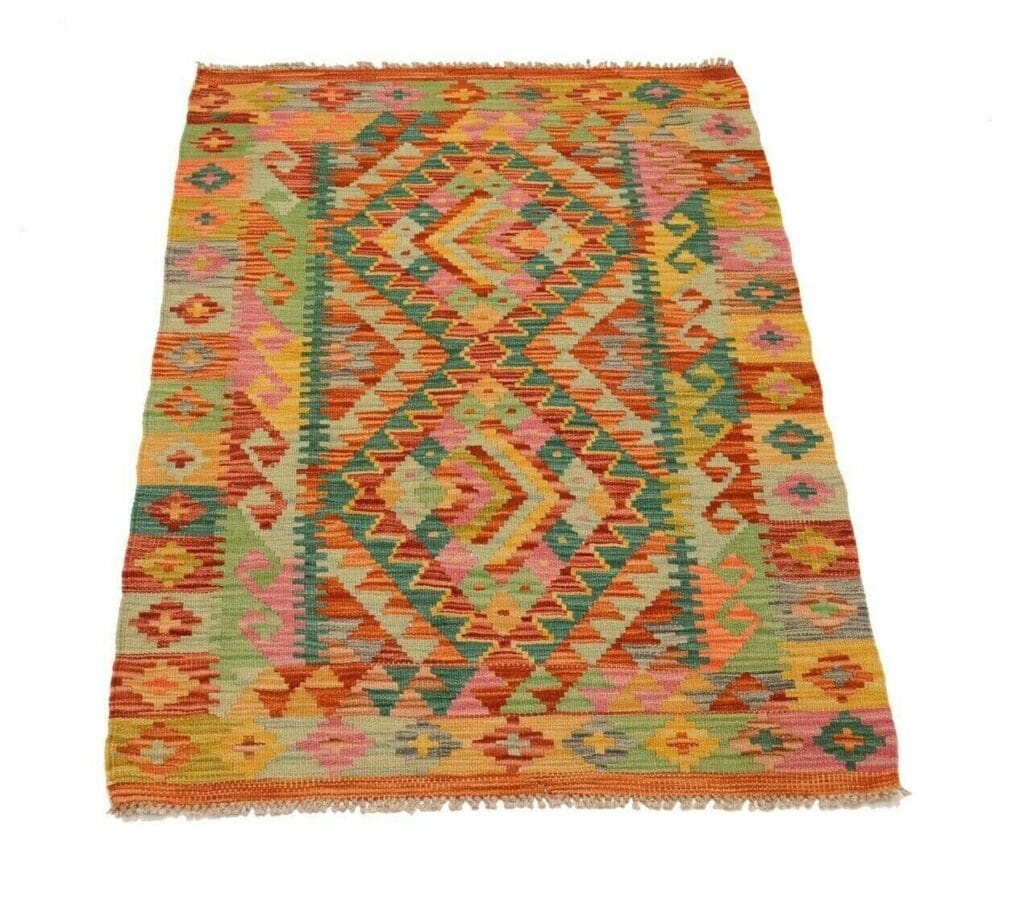 Orientteppich Afghanistan 117 x 84 cm Wolle handgewebt