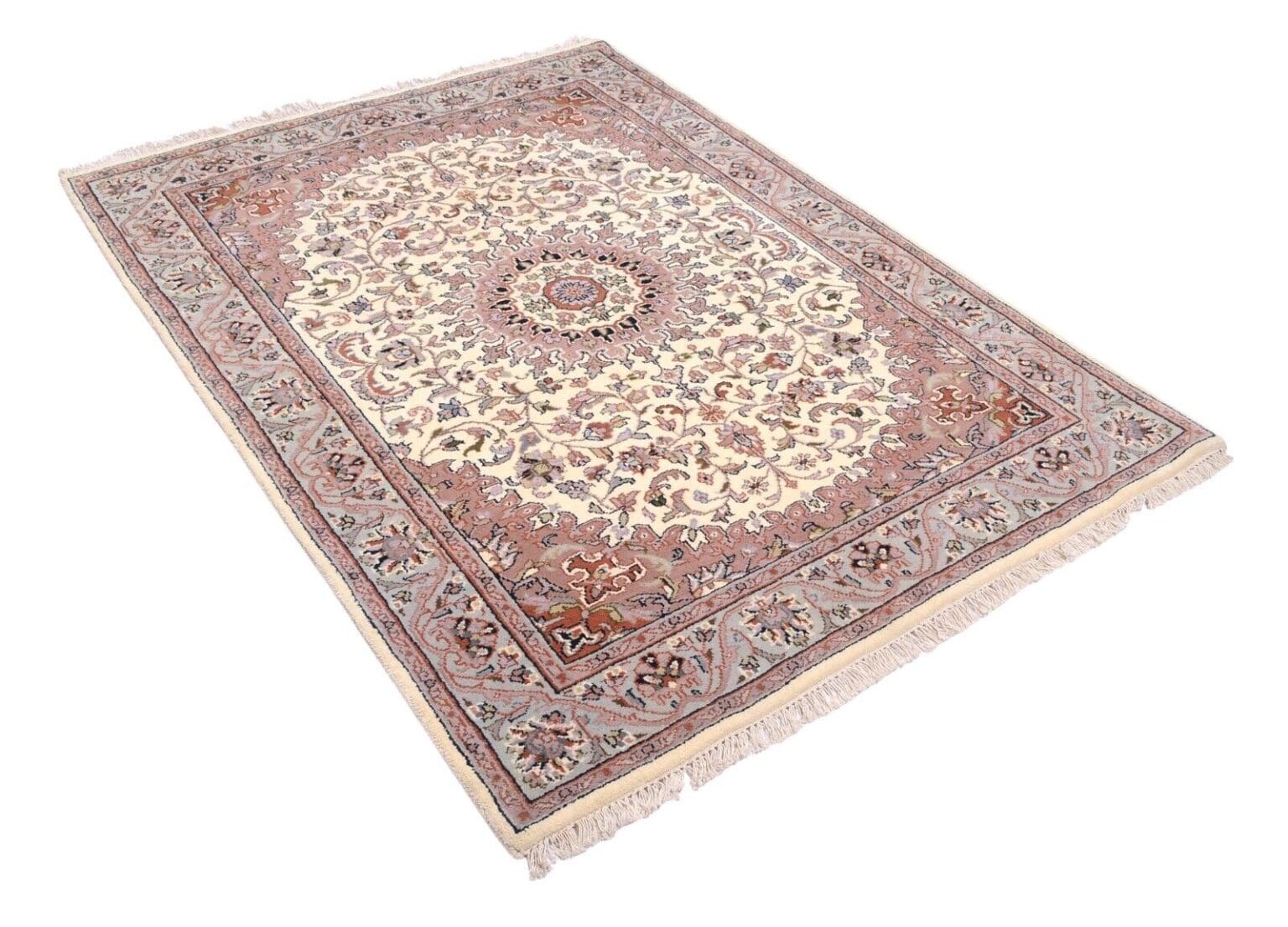 Orientteppich 192x140 cm Wolle handgeknüpft