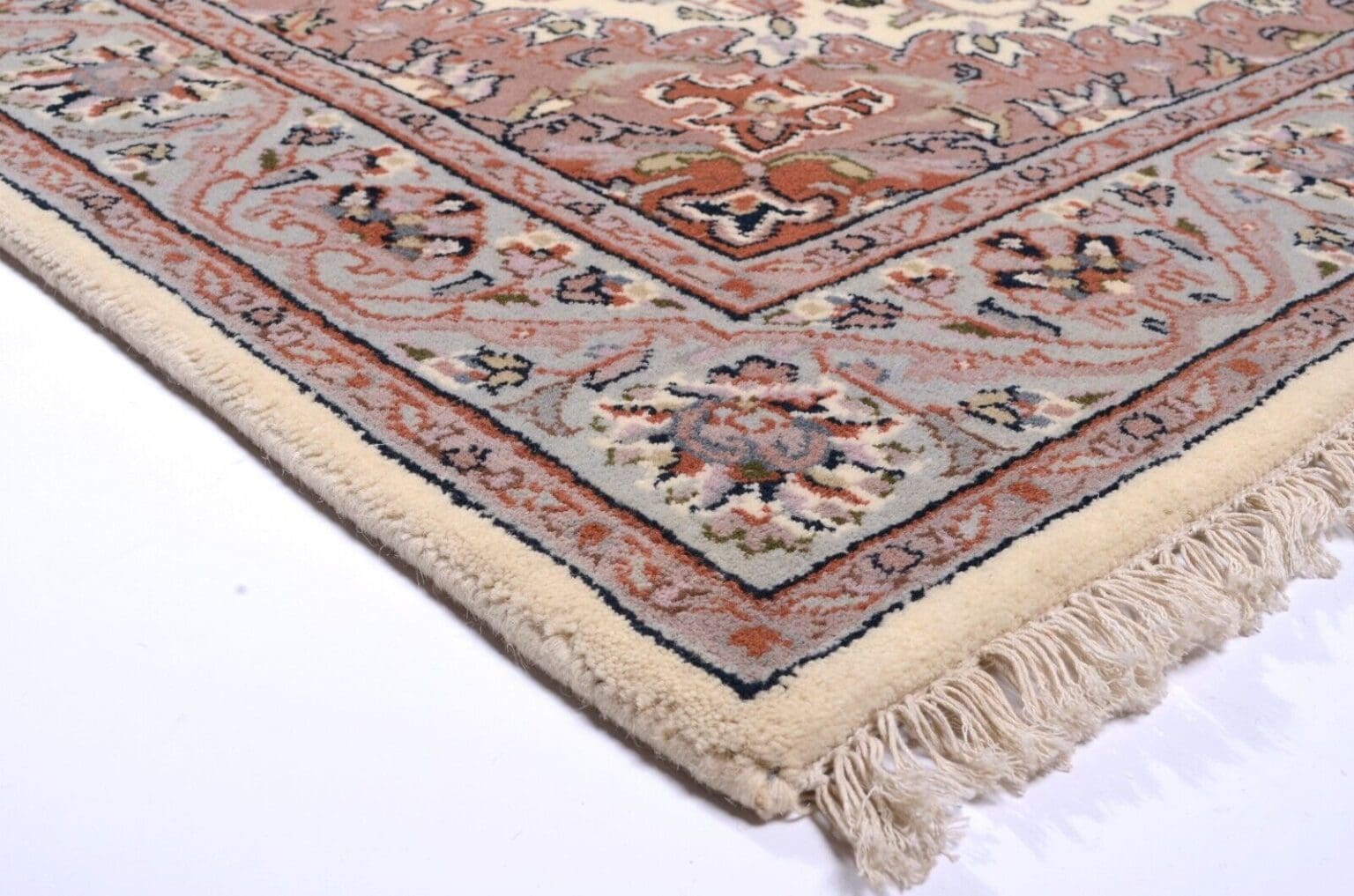 Orientteppich 192x140 cm Wolle handgeknüpft