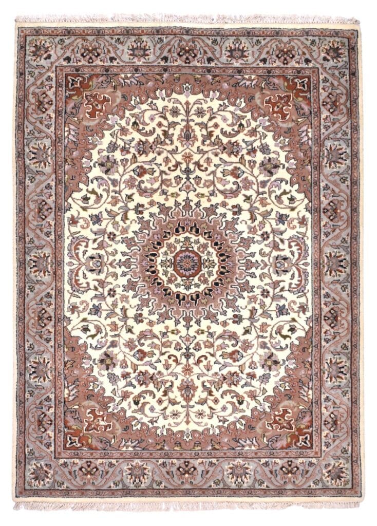 Orientteppich 192x140 cm Wolle handgeknüpft
