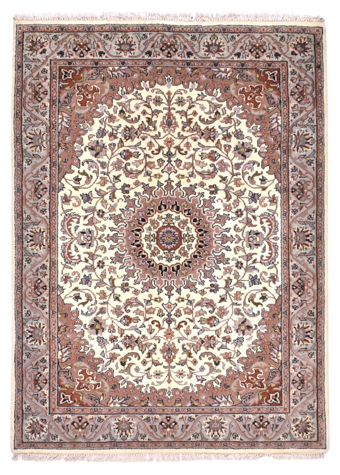 Orientteppich 192x140 cm Wolle handgeknüpft
