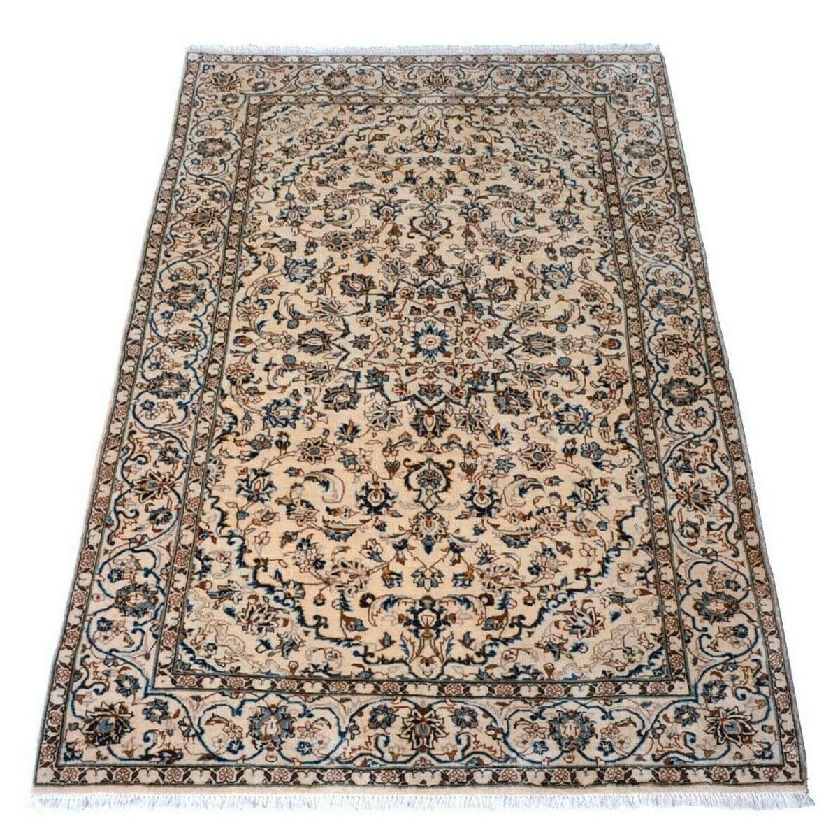 Perserteppich Kashan 222 x 145 cm Schurwolle handgeknüpft