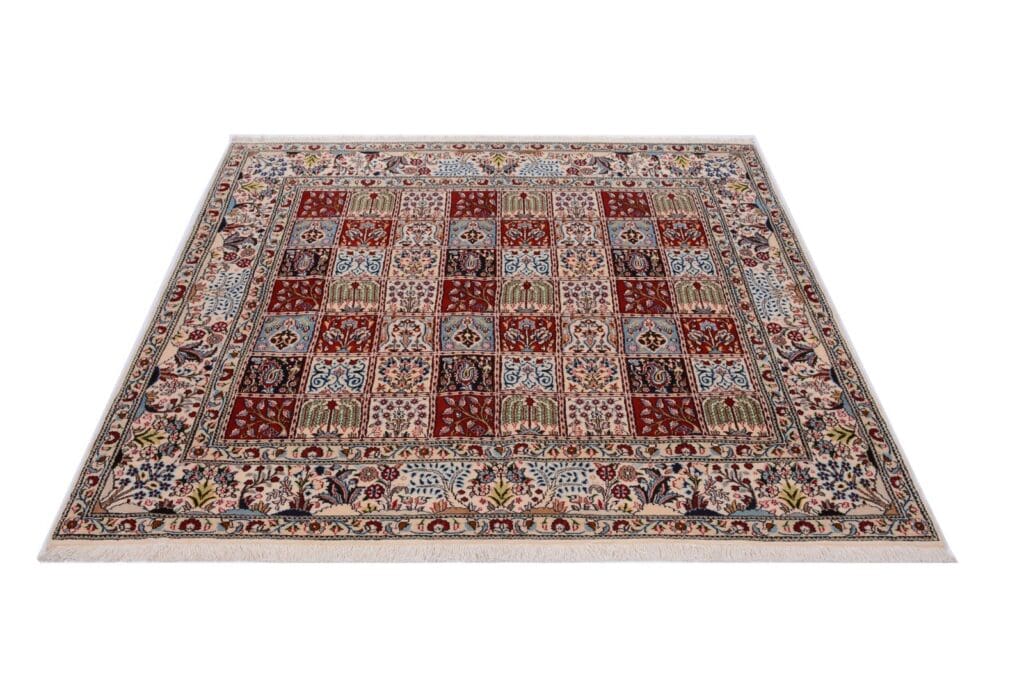 orientteppich-200-x-191-cm-moud-300000-knoten-handgeknupft-1 Perserteppich Moud 200 x 191 cm Wolle handgeknüpft