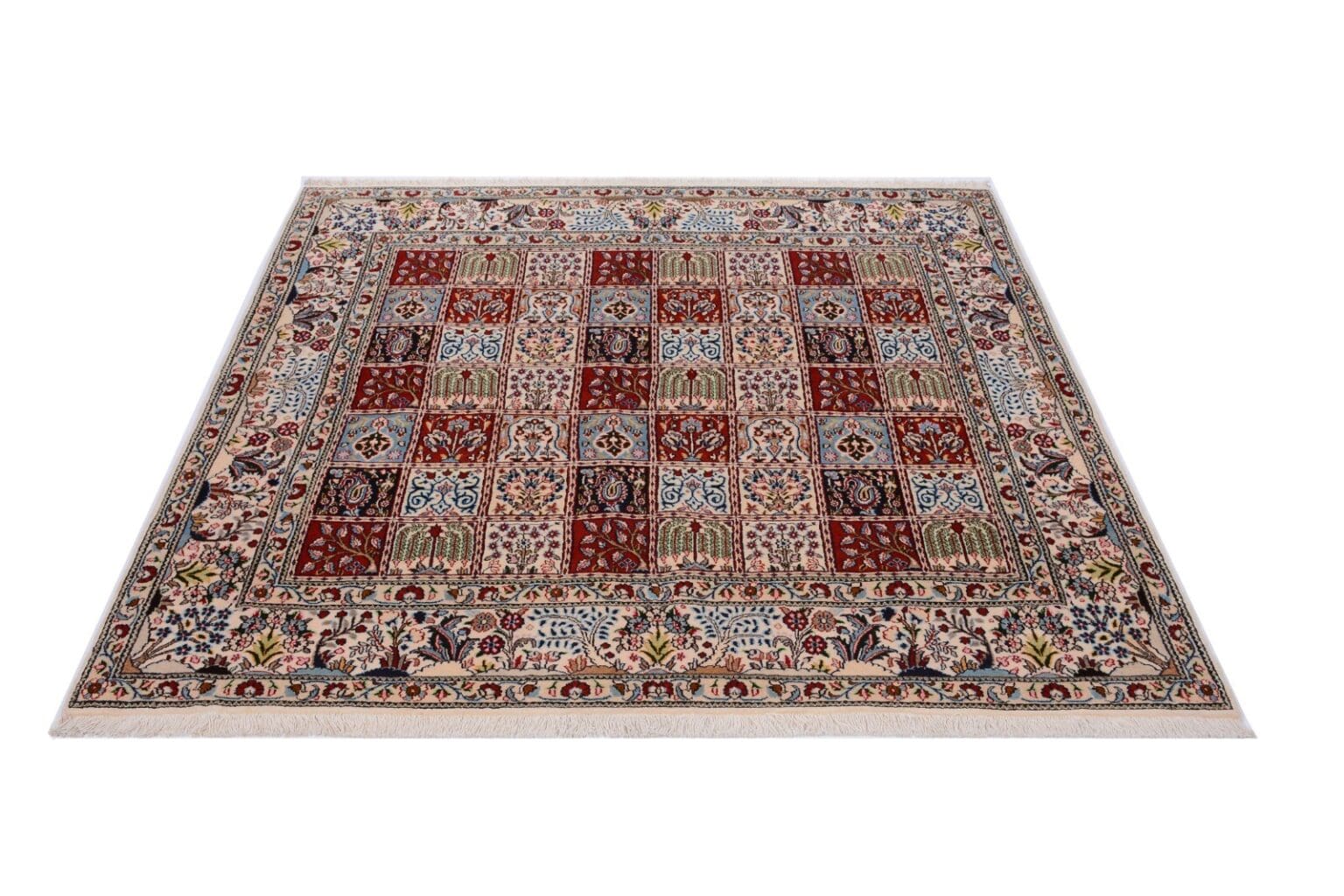 orientteppich-200-x-191-cm-moud-300000-knoten-handgeknupft-1 Perserteppich Moud 200 x 191 cm Wolle handgeknüpft