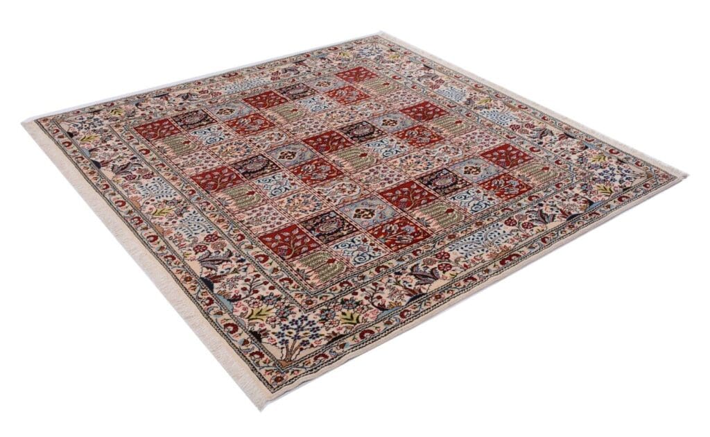 orientteppich-200-x-191-cm-moud-300000-knoten-handgeknupft-2 Perserteppich Moud 200 x 191 cm Wolle handgeknüpft
