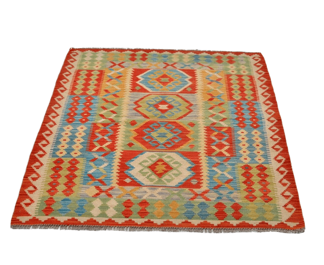 Orientteppich Afghanistan 144 x 102 cm Wolle handgewebt