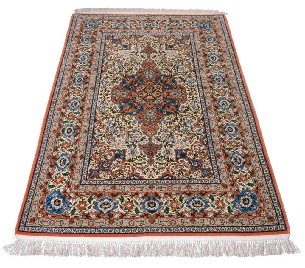 Perserteppich Isfahan 208x133 cm Wolle handgeknüpft