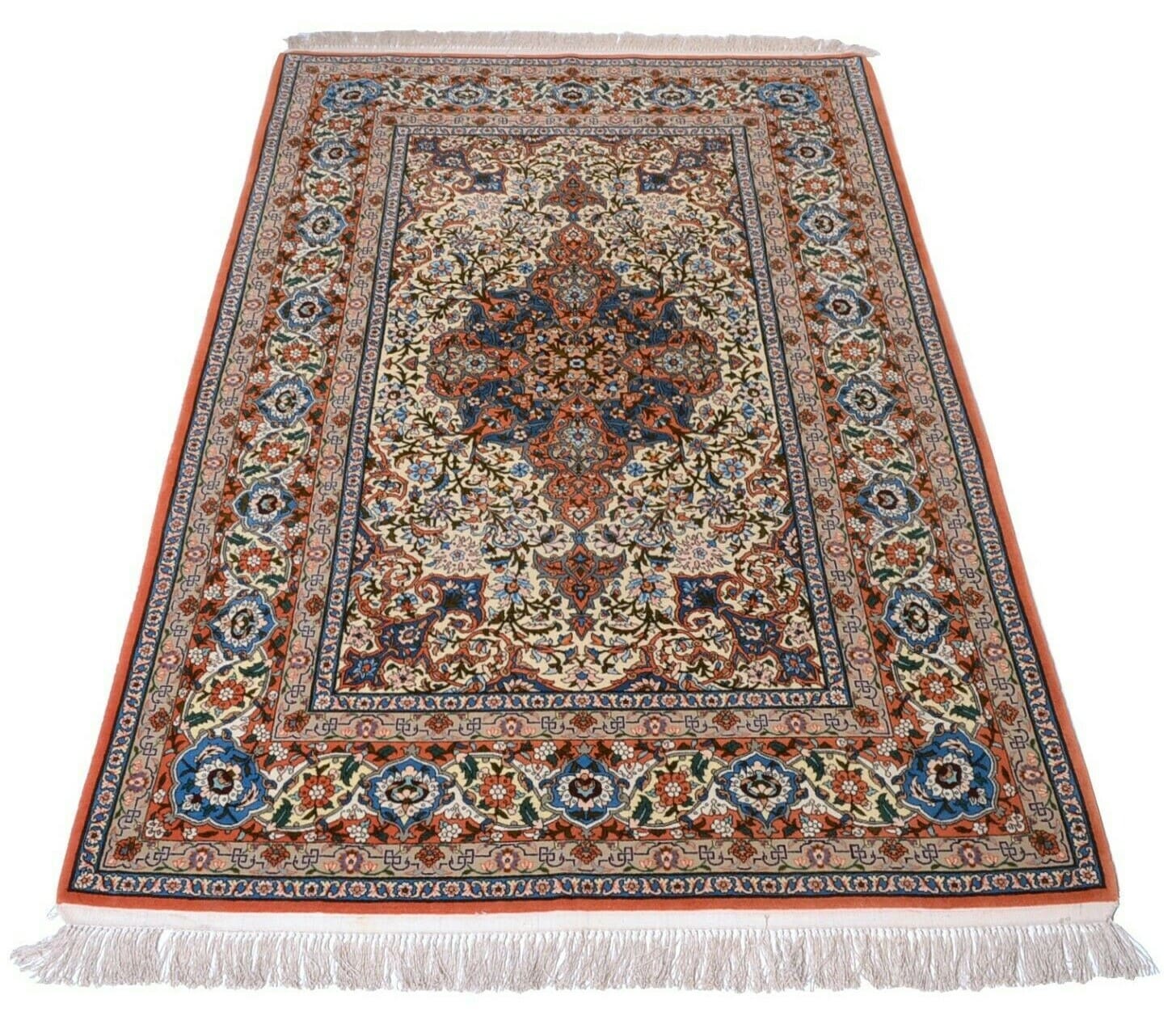 Perserteppich Isfahan 208x133 cm Wolle handgeknüpft