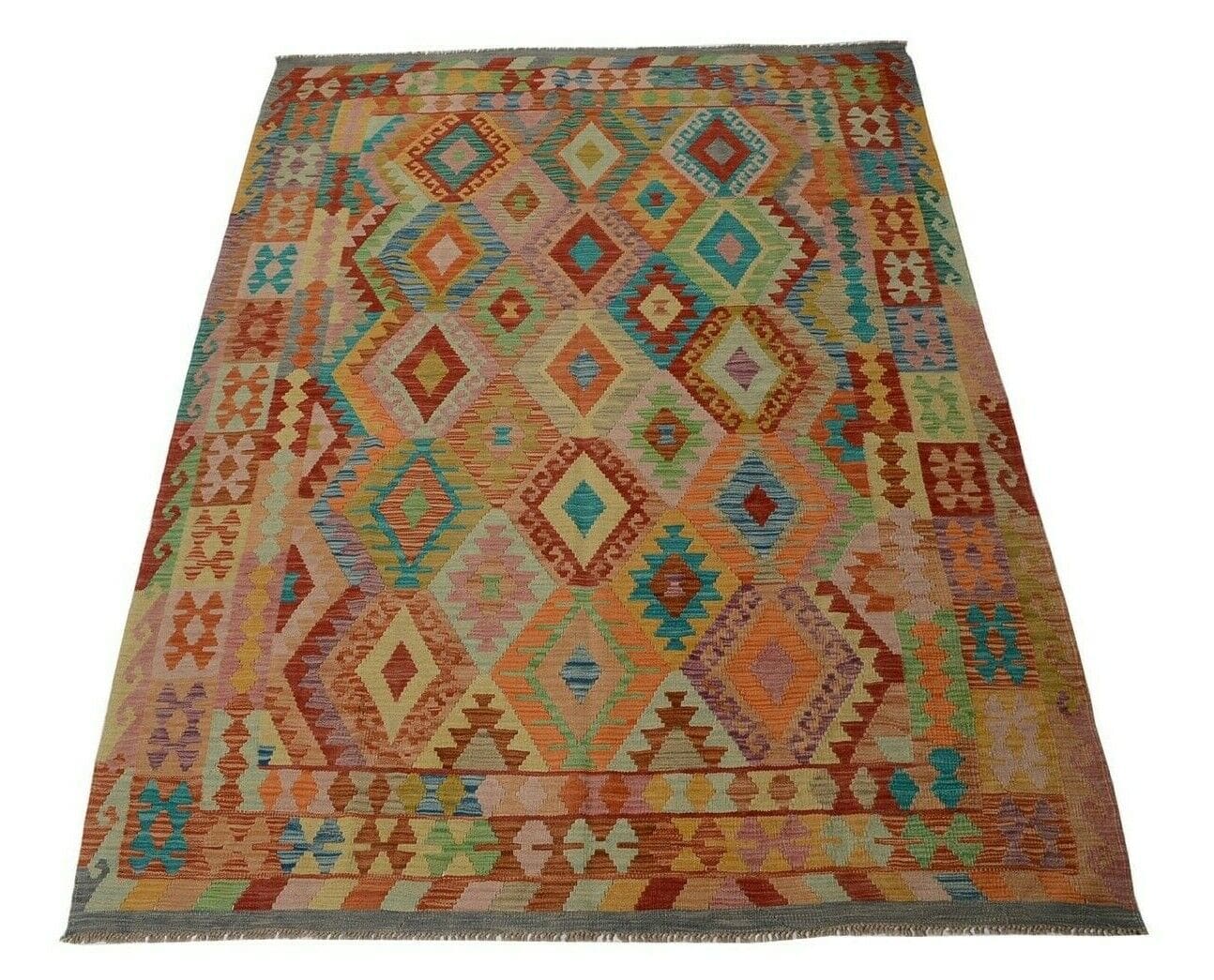 Orientteppich Afghanistan 247 x 180 cm Wolle handgewebt