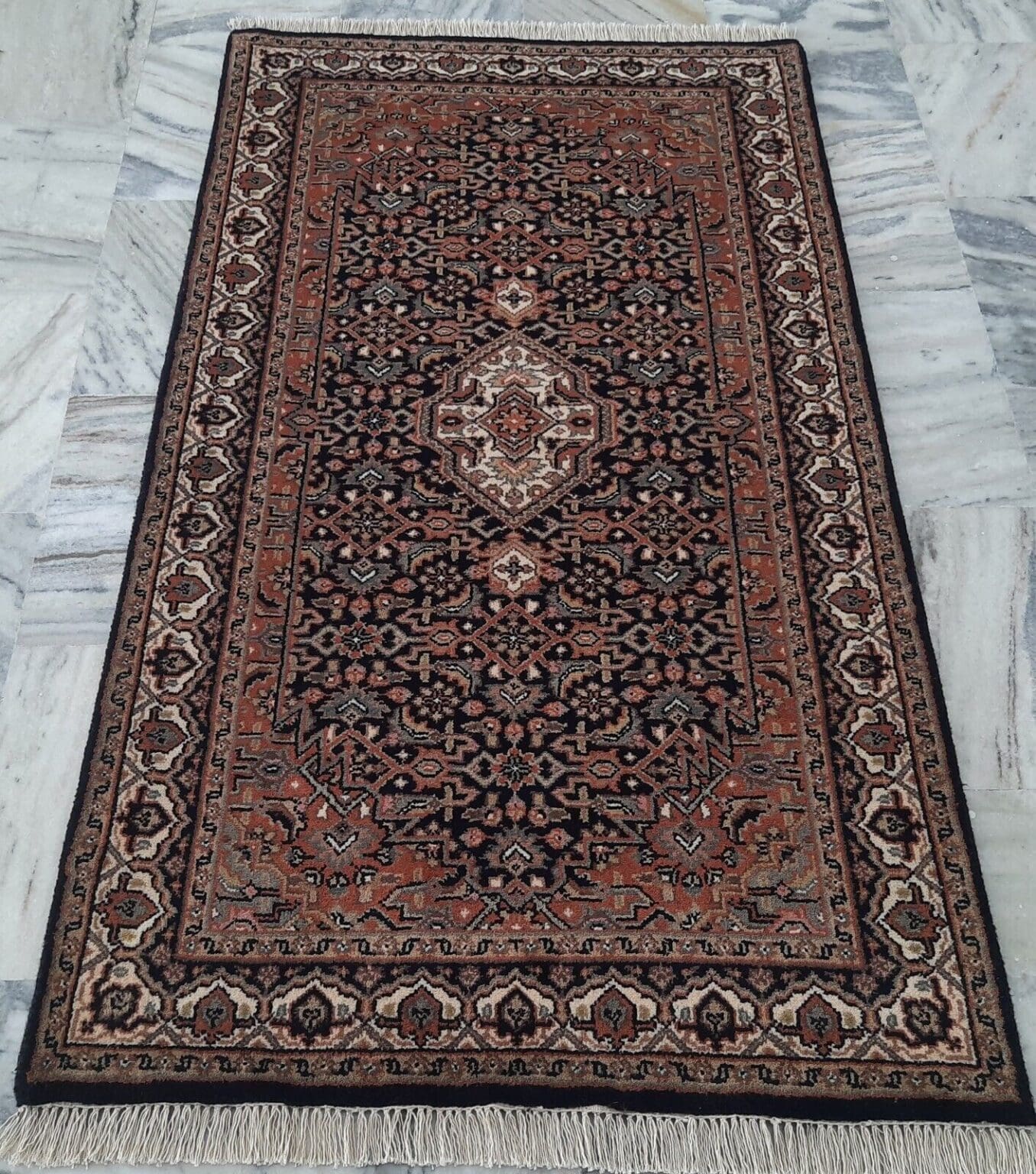 Orientteppich Bidjar 90x160 cm Wolle handgeknüpft
