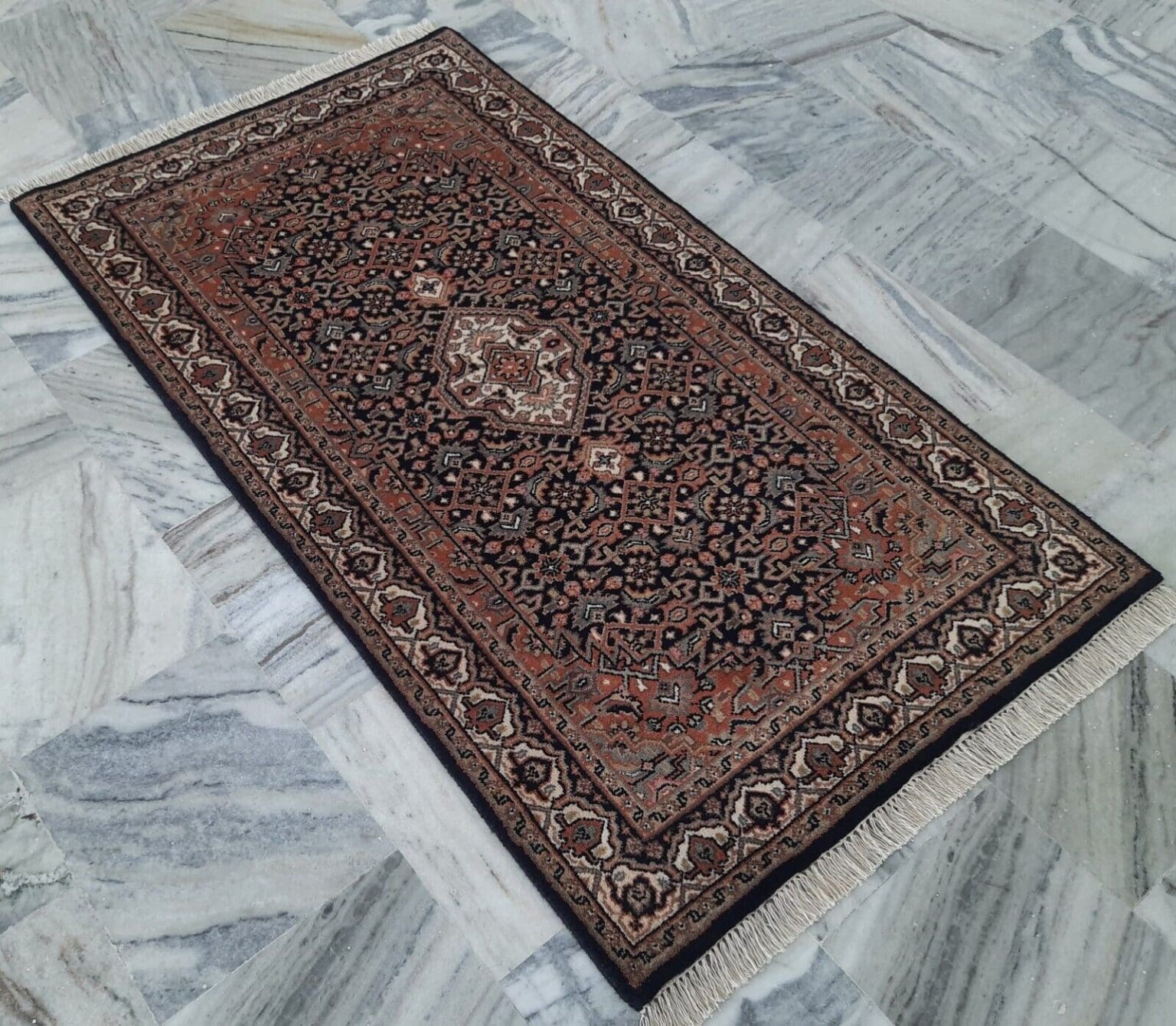 Orientteppich Bidjar 90x160 cm Wolle handgeknüpft
