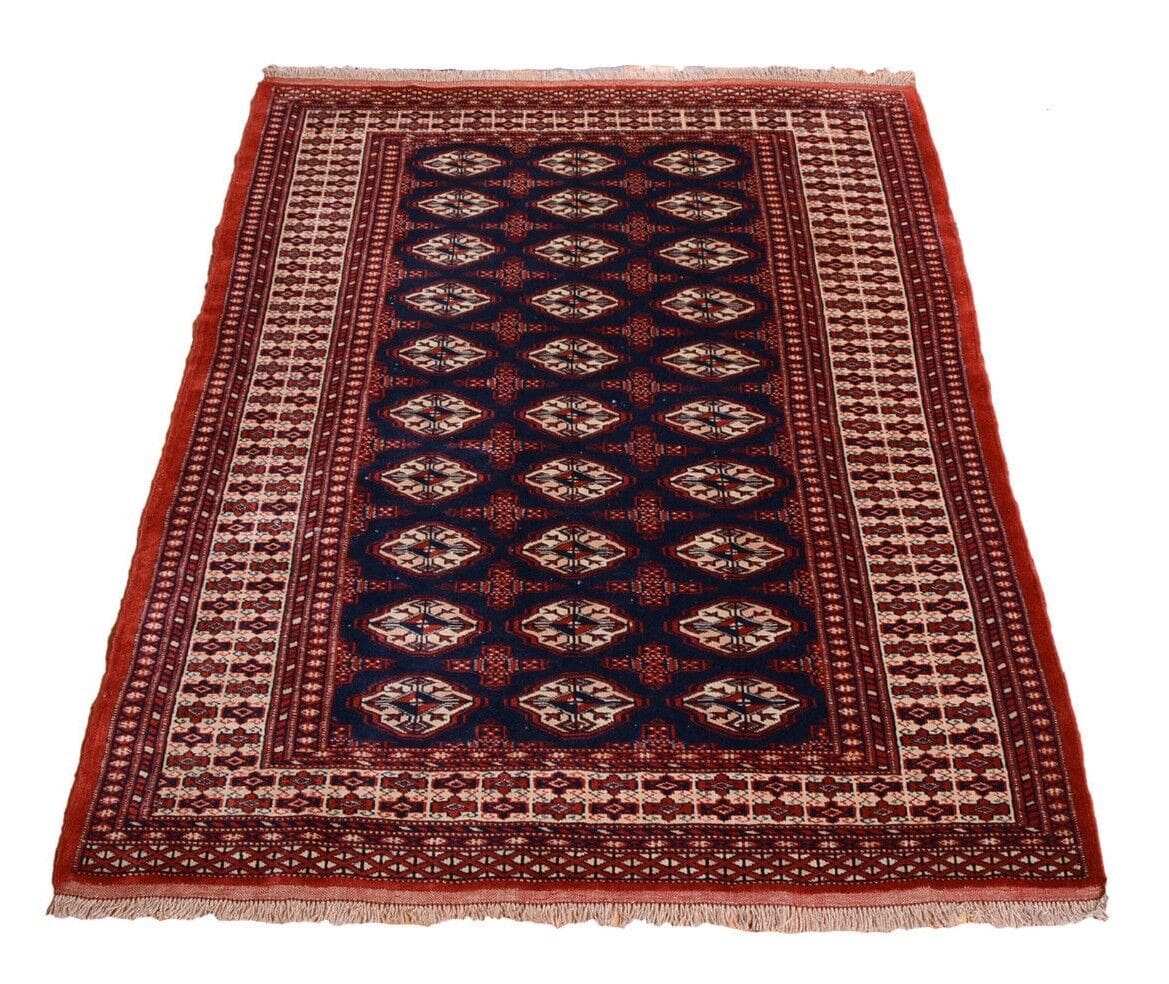 Perserteppich Turkeman-Buchara 186x139 cm Wolle handgeknüpft