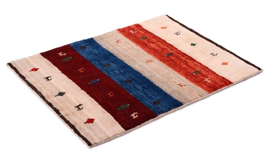 Perserteppich Gabbeh 121x87 cm Schurwolle handgeknüpft