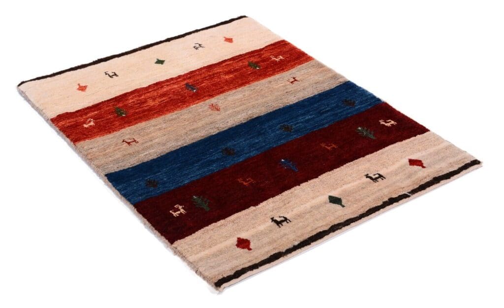 Perserteppich Gabbeh 121x87 cm Schurwolle handgeknüpft