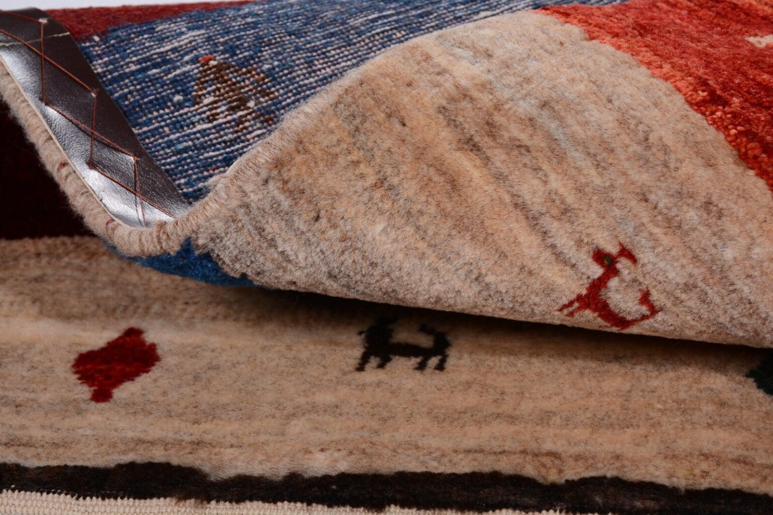 Perserteppich Gabbeh 121x87 cm Schurwolle handgeknüpft