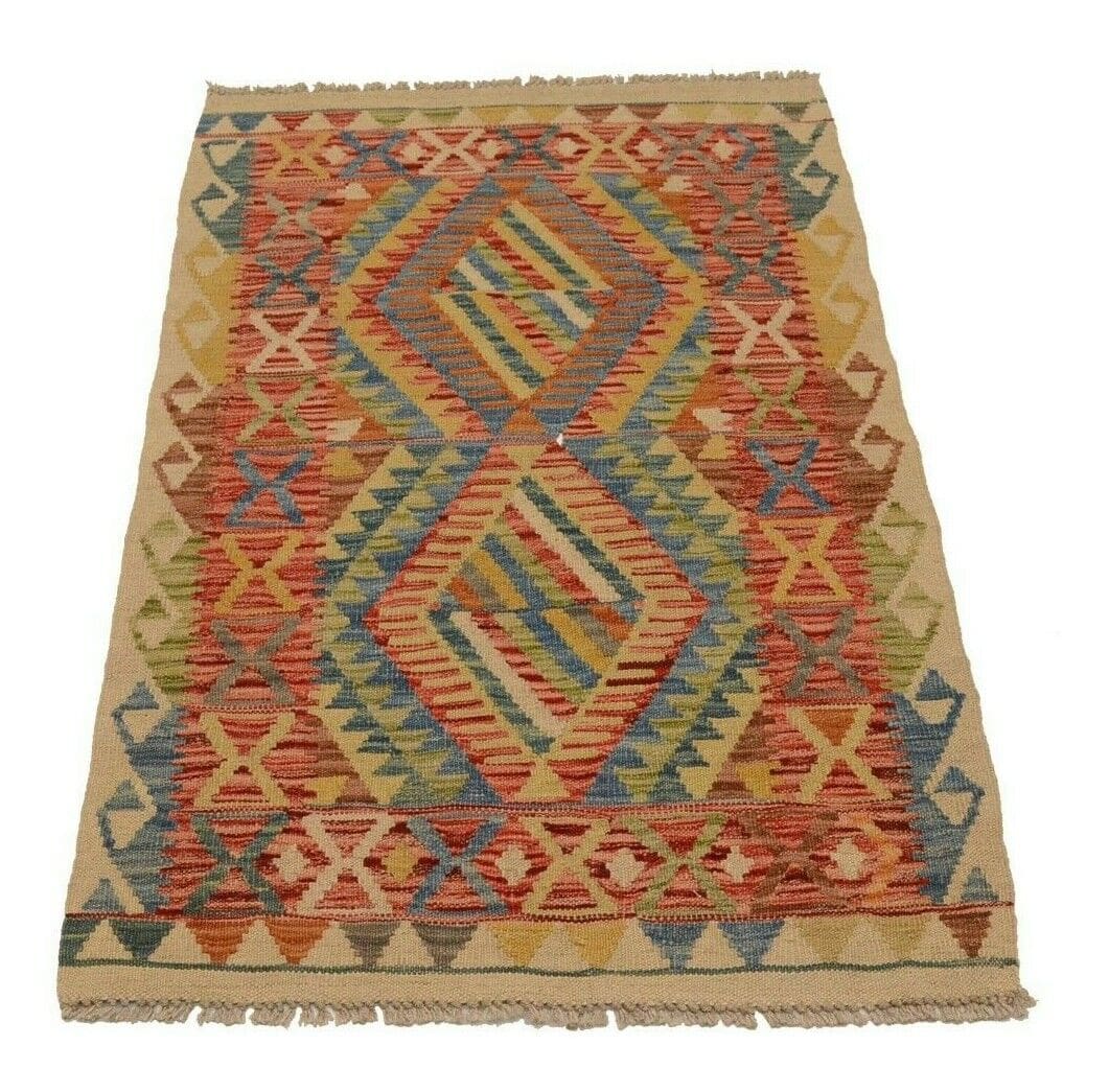 Orientteppich Afghanistan 120 x 77 cm Wolle handgewebt