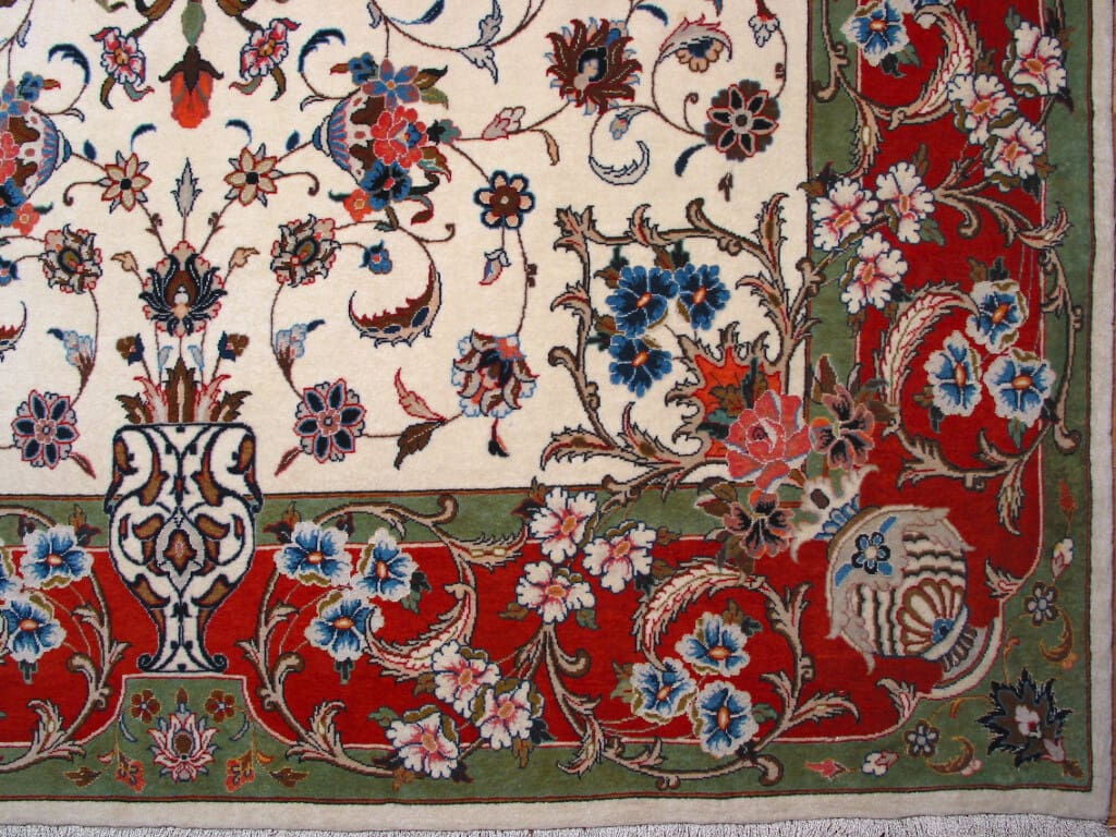 Perserteppich 210x133 cm Wolle handgeknüpft