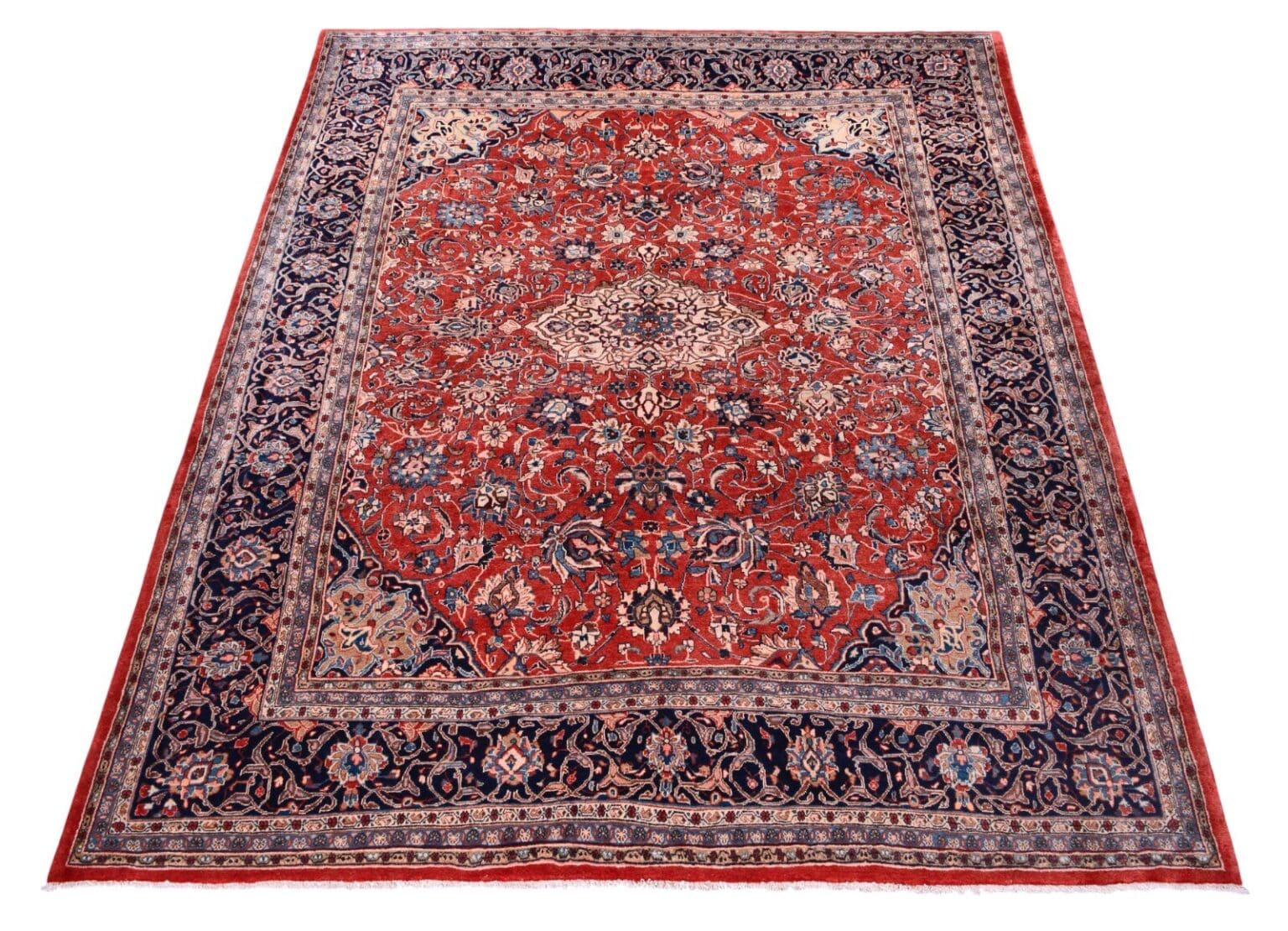 Perserteppich Sarough 377 x 297 cm Wolle handgeknüpft