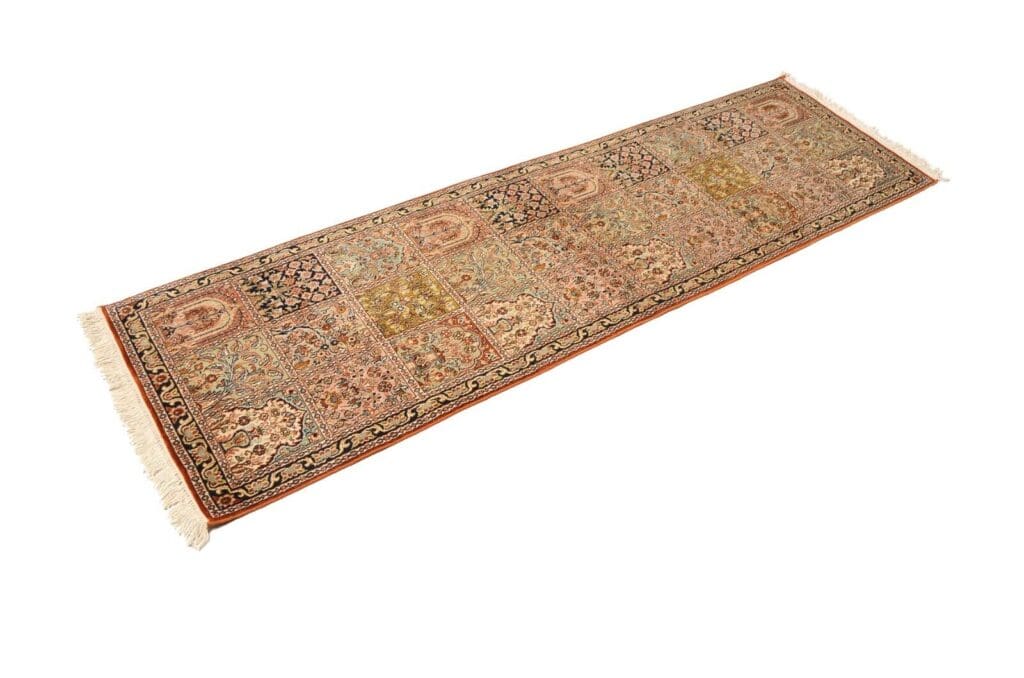 Orientteppich 208 x 62 cm Seide handgeknüpft